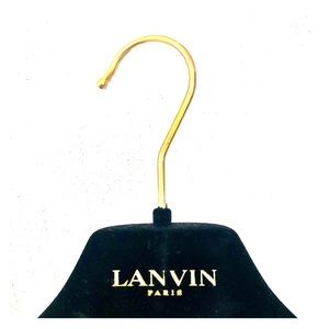 Authentic Lanvin Black Velvet Hanger